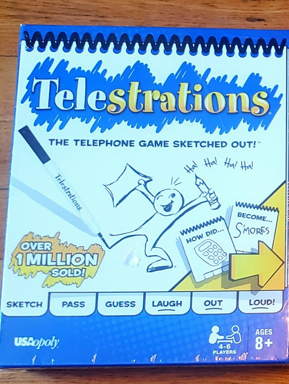 NEW SEALED Telestrations 6 Player Family Pack Drawing Guessing Game
